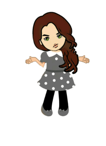 Picture of a woman raising her arms up shrugging 