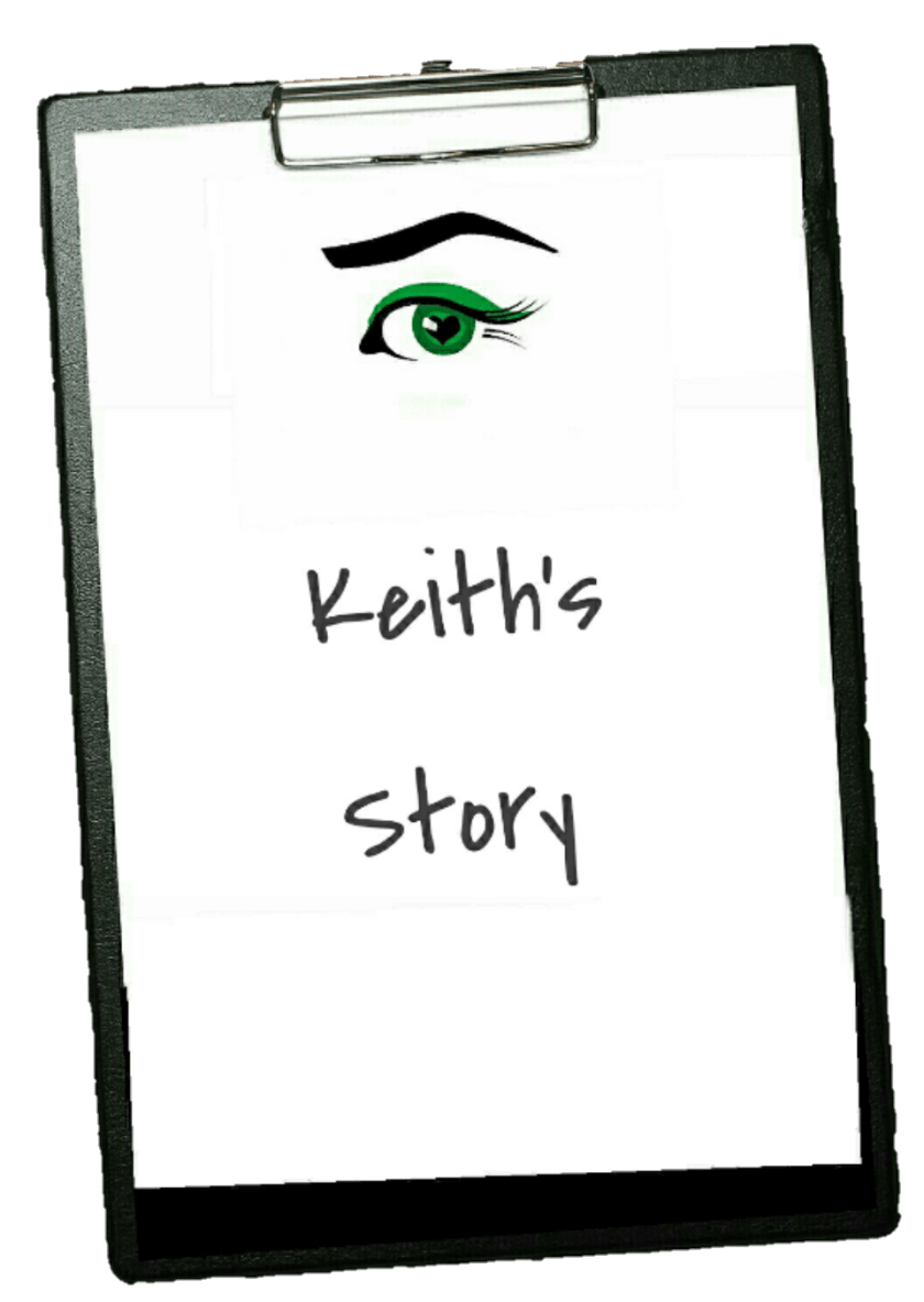 Clipboard with the words Keith story written on it 