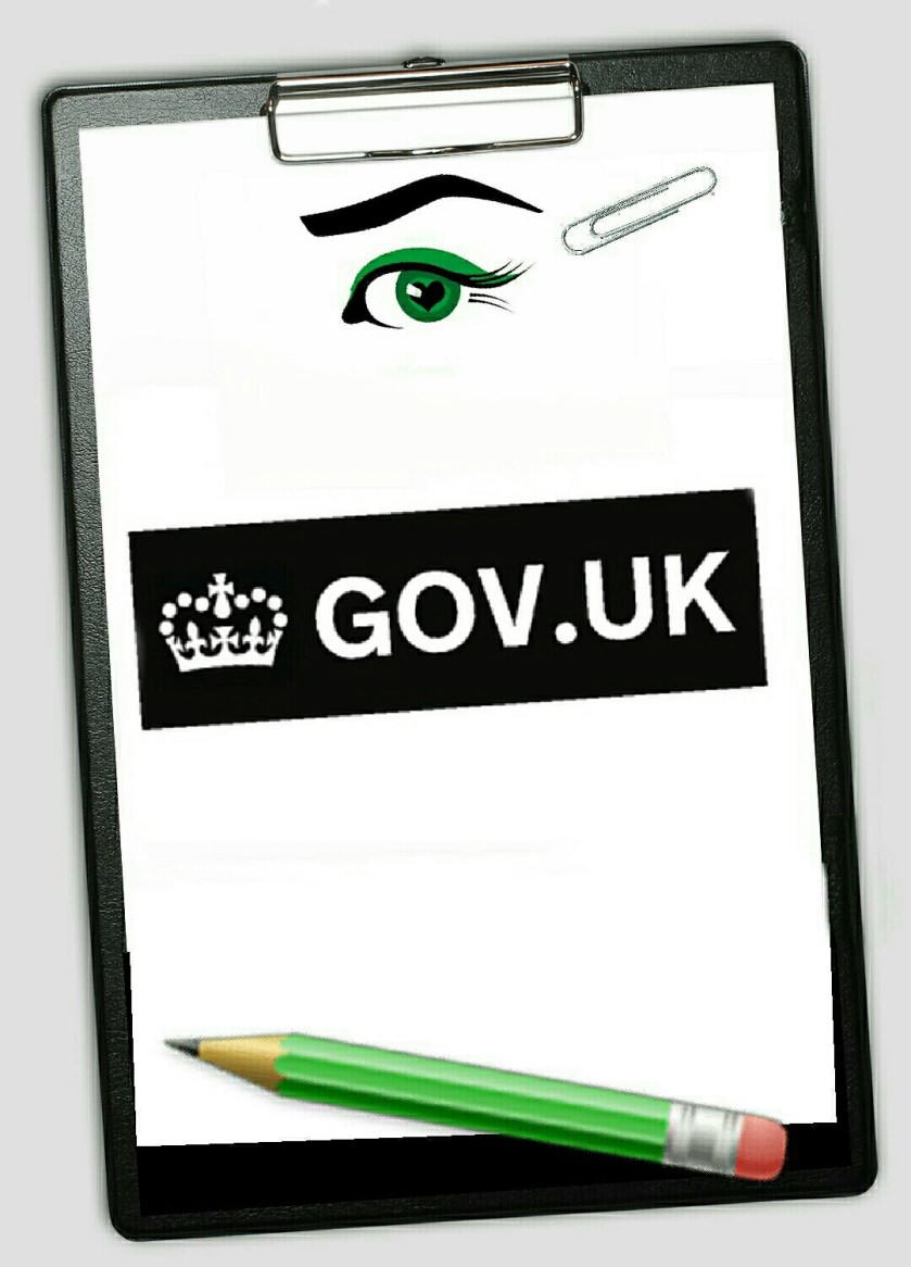 Clipboard with GOV.UK written on it 