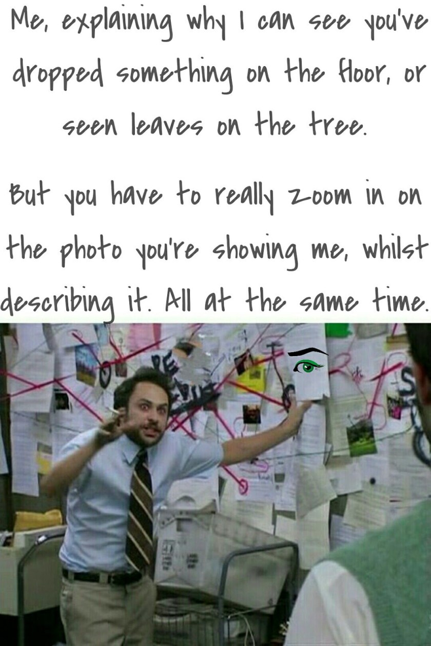 Man with a notice board full of notes getting angry and confused 