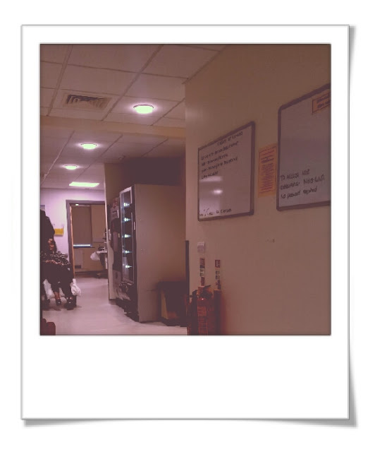 Photograph of hospital Eye centre waiting room