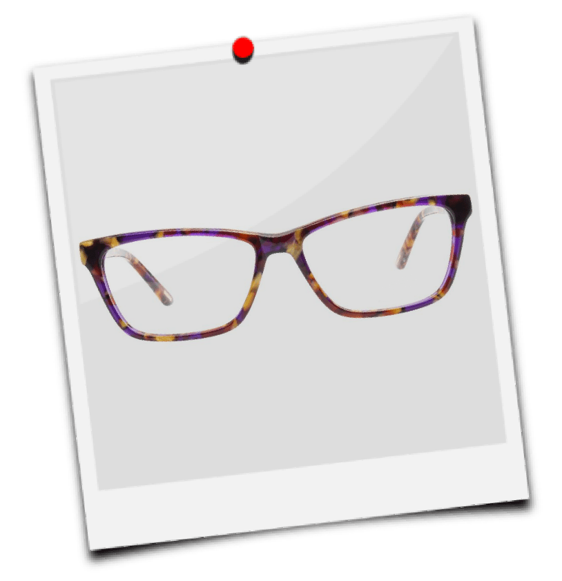 Multicoloured tortoiseshell glasses