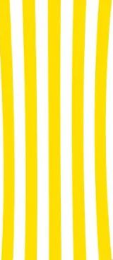 A neon yellow and white striped towel covers all the frame